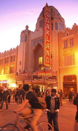 Occupy Oakland Protest in front of Fox Theatre, Oakland, California