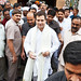 Rahul Gandhi comes out of Ravidas Mandir