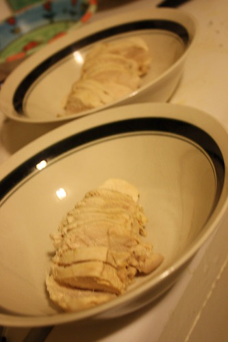 poached chicken