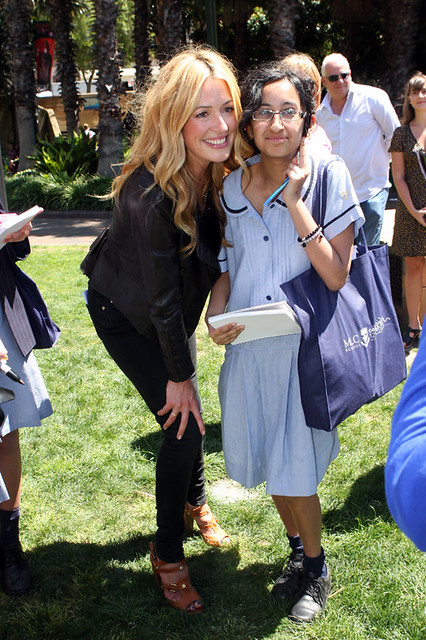 Cat Deeley and Fans
