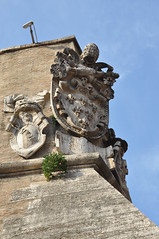 Vatican coat of arms on the Vatican walls