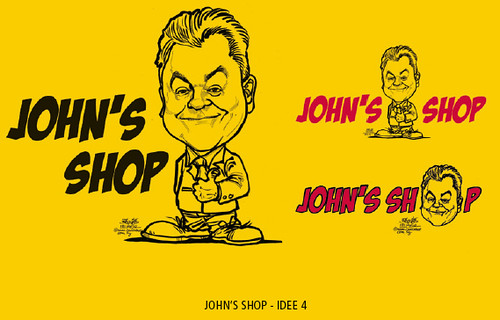 DHL - John Pearson caricature logo