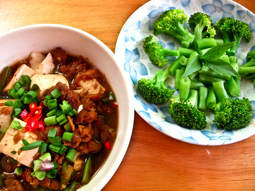 IMG_0096 Lunch : tofu + broccoli