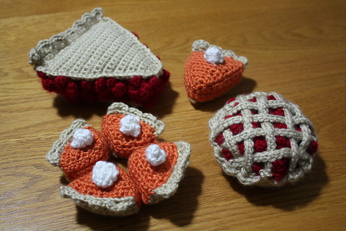 Crocheted pies