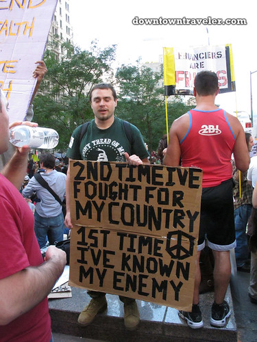 NYC Occupy Wall Street Rally Oct 8 2011 vet