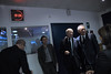 François Bayrou et Olivier Mazerolle entre deux coupures publicitaires de lémission BFMTV 2012
