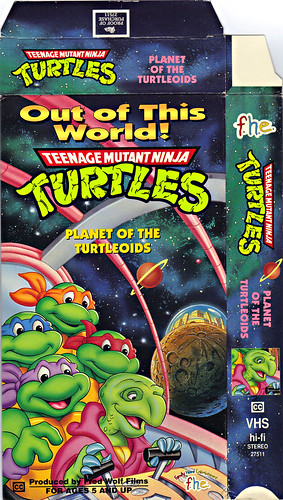 Family Home Entertainment - 'Out of This World!' - "Teenage Mutant Ninja Turtles" -  PLANET OF THE TURTLOIDS // VHS i (( 1993 ))