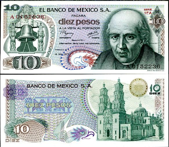 10 Pesos Mexiko 1977, Pick 63i