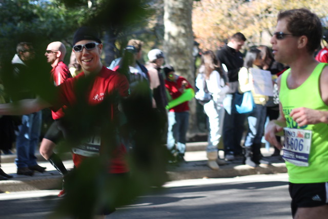 Mike at mile 25 in Central Park
