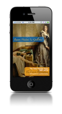 BMLG title screen on iphone - web  for My French Life interview