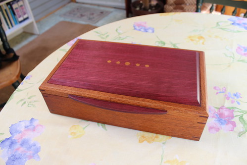 Lacewood and Purpleheart Jewelry Box