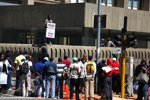Protest in support of Julius Malema
