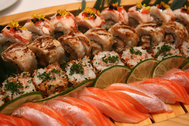 Sushi (Spicy Tuna, Swordfish, Lobster and Salmon)