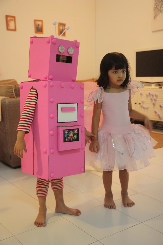 Aina, the Pink Robot & Naia, the Pink Butterfly