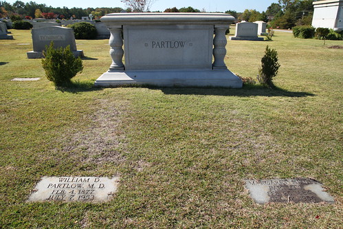 Grave of Dr. William Dempsey Partlow, M.D. (1877 - 1953)
