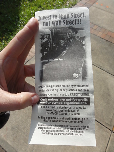 A flyer from Occupy Orlando