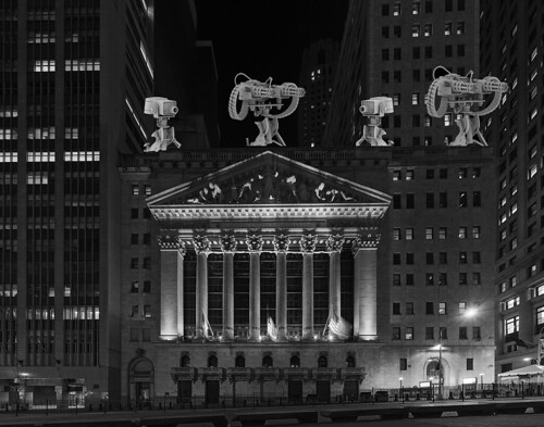 NYSE AT NIGHT by Colonel Flick