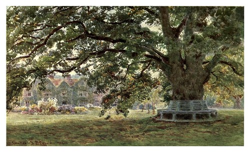 003-El asiento bajo el roble-The garden that I love-1906-George S. Elgood