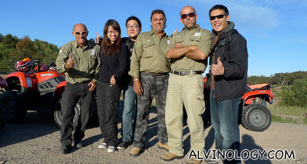 Group shot with the awesome guys from Sand Dunes Adventure