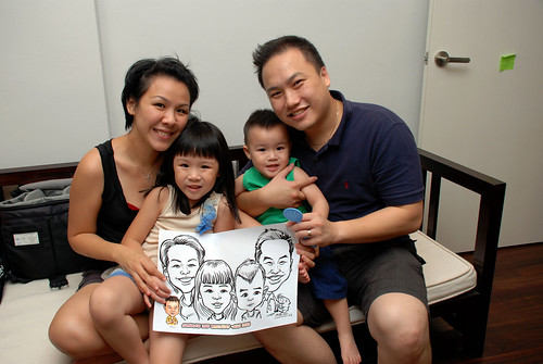 Caricature live sketching for Jonah's birthday party - 21