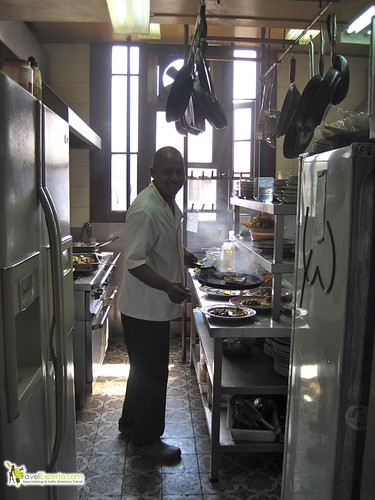 chef at La Guarida Paladar - kitchen in havana cuba