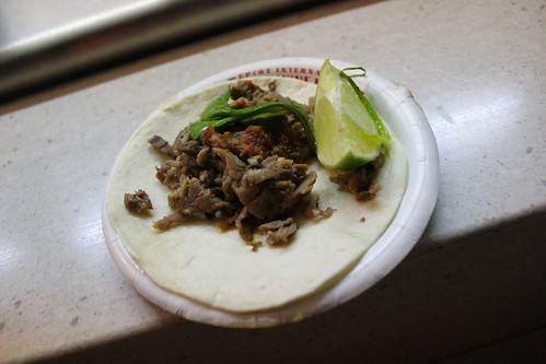 Mexico - Grilled Ribeye Taco (Chipotle Pepper Sauce and Scallions on a Flour Tortilla)