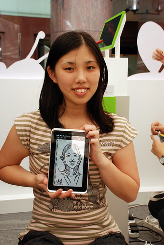 digital caricature live sketching on HTC Flyer for HTC Weekend - Day 1 - 8
