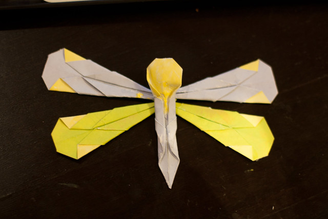 Paper Folded Dragonfly