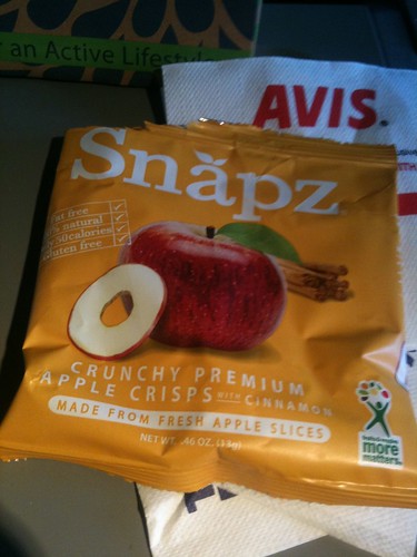 Apple crisps  from American Airlines new in flite delights snack box