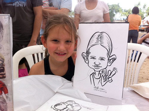 caricature live sketching for LGT Family Day - 2