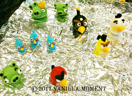 Angry birds sugar models