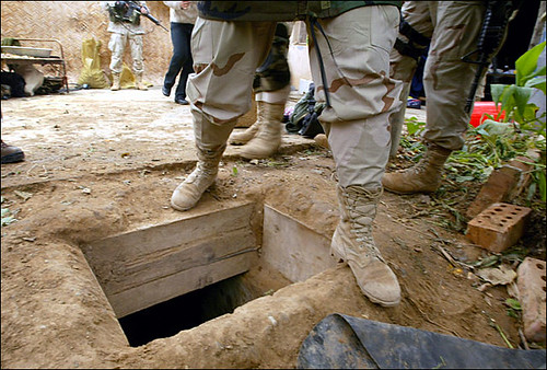 Saddam was hidden in this hole when captured