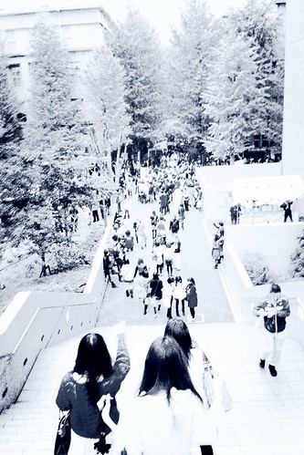 ｢早稲田祭2011｣ Down the stairs, to Waseda University