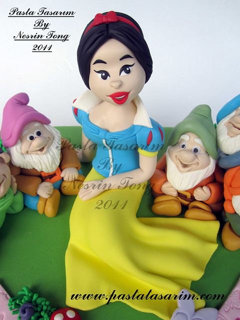   Snow White and 7 Dwarfs cake - TUGCE BIRTHDAY