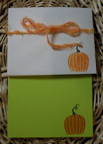 Pumpkin stationery set (new larger size)