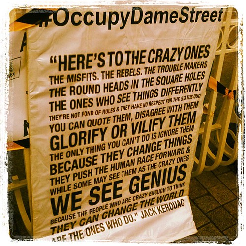 #15m #protest #dublin #occupydamestreet #Kerouac by Gribers