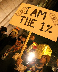 "I am the 1%" Costume at the 2011 Halloween Parade - NYC 