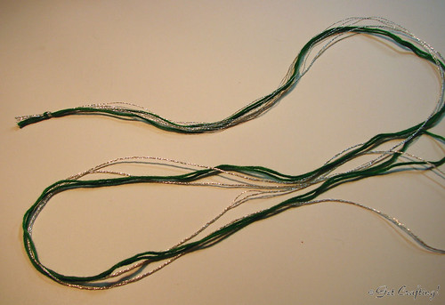 Temari - making a twisted cord hanger