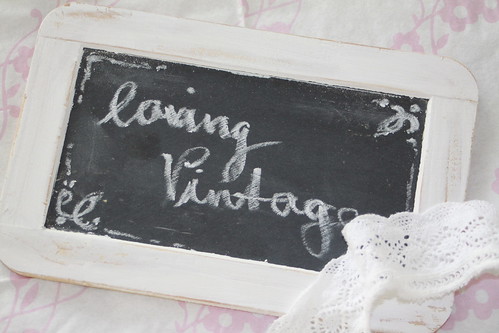 Vintage blackboard by sewingamelie by liebesgut