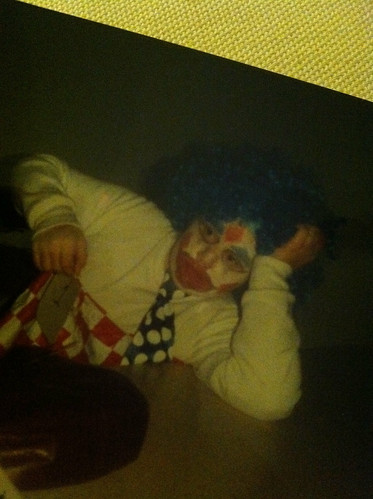 Halloween Past - sad clown