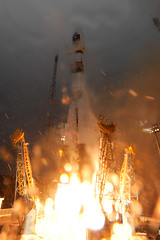 Lift off of flight Soyuz VS01