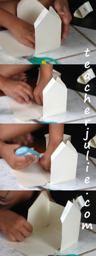 how to put together a paper house