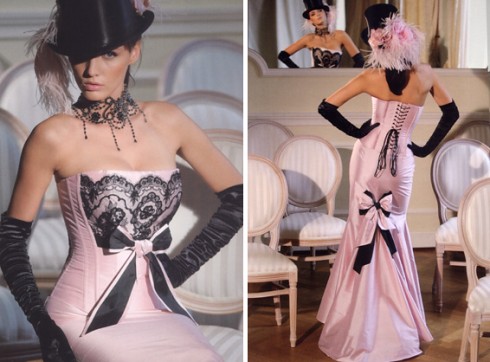 Corset bridal gowns came from the Victorian times and were only used by 