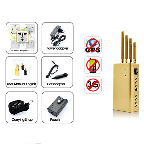 Portable High Power Signal Jammer for GPS-Cell Phone-3G