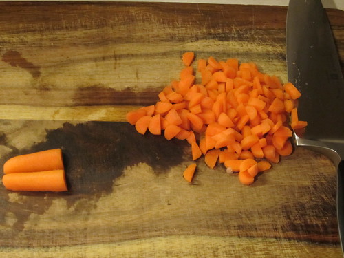 dicing carrots