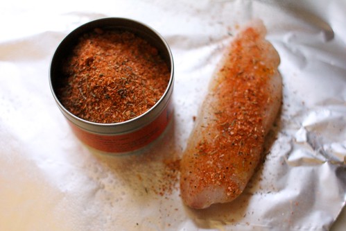 solace cabin's rub on halibut