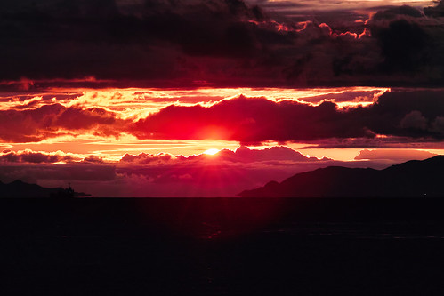 無料写真素材|自然風景|朝焼け・夕焼け|雲|風景日本