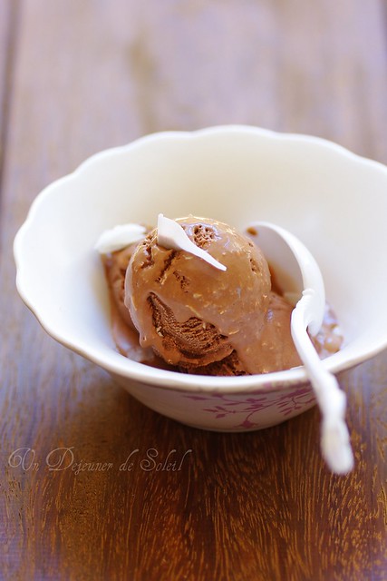 Chocolate and coconut ice-cream