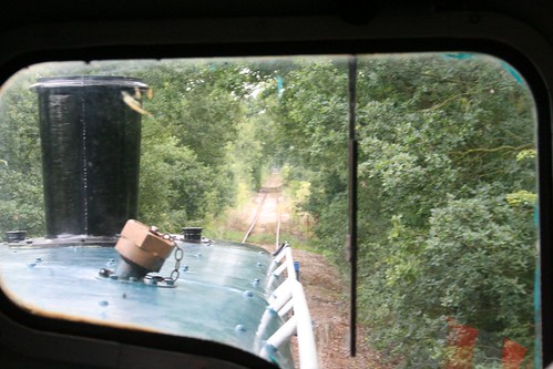 Riding in the Class 03 locomotive