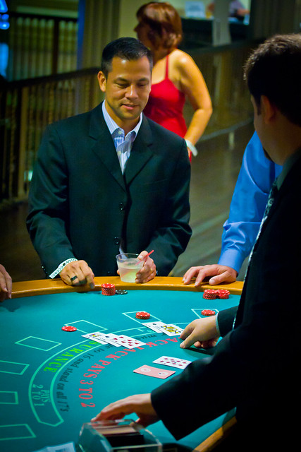 playing blackjack in Vegas
